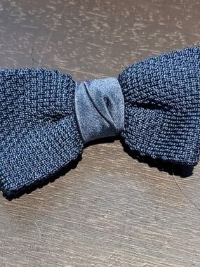 Allen Edmonds Blue Knit Bow Tie